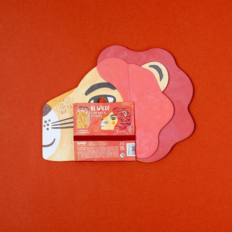 Mask and stickers - Be Wild! Lion!