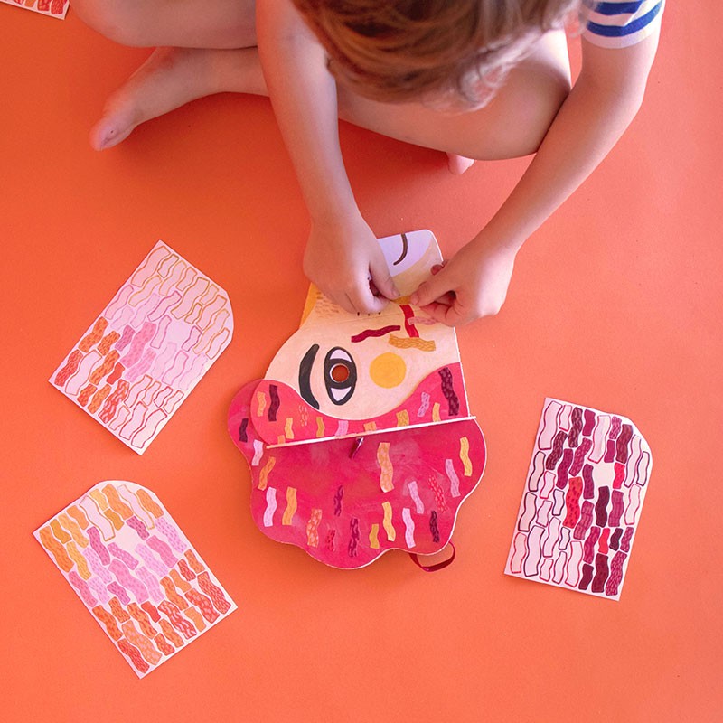 Mask and stickers - Be Wild! Lion!