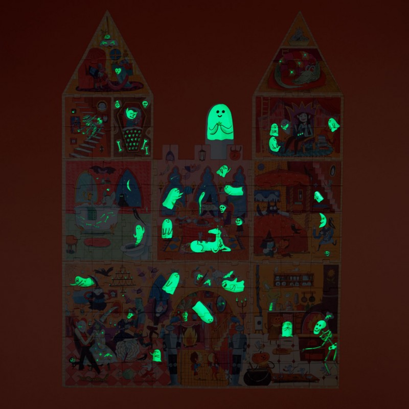 Puzzle 100 peças, Brilha no escuro - Enchanted