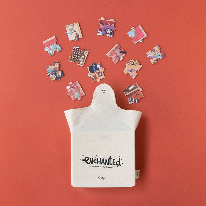 Puzzle 100 peças, Brilha no escuro - Enchanted