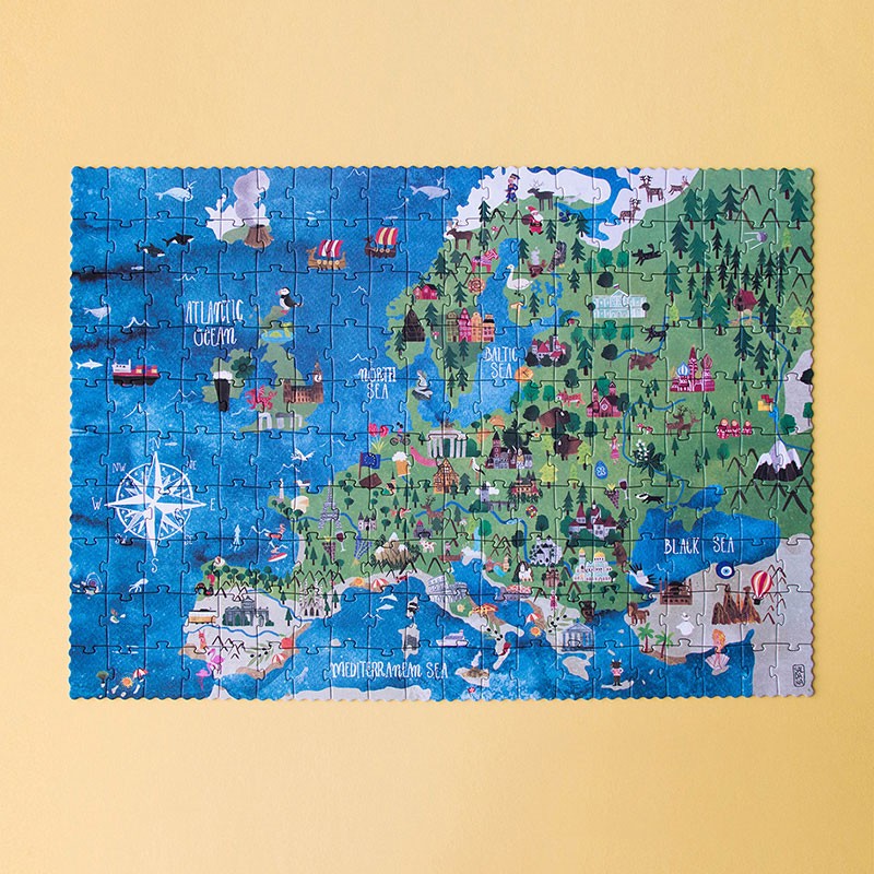 Puzzle 200 peças - Discover Europe