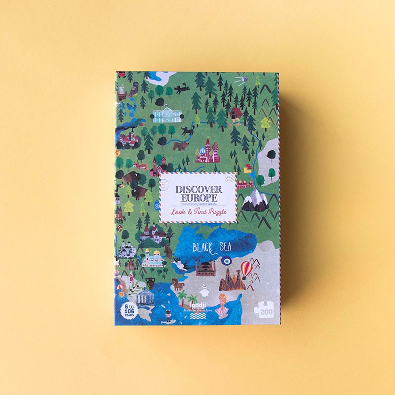 Puzzle 200 peças - Discover Europe