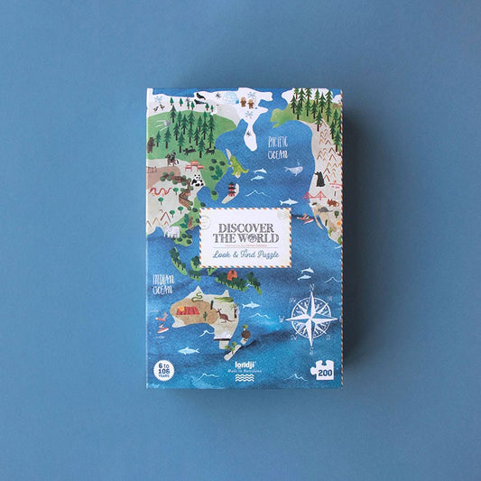 Puzzle 200 peças - Discover the World