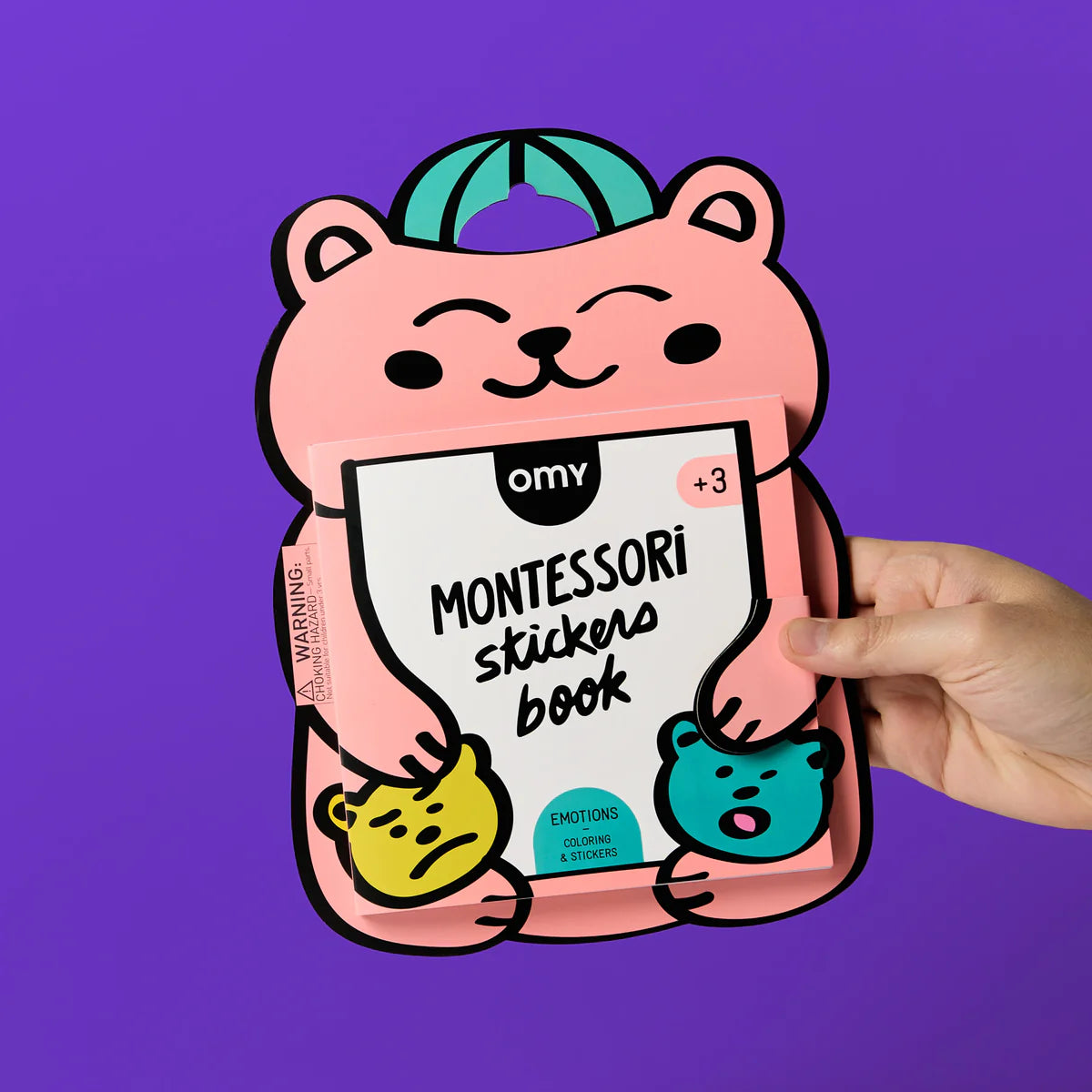 Livro de autocolantes Montessori - Emotions