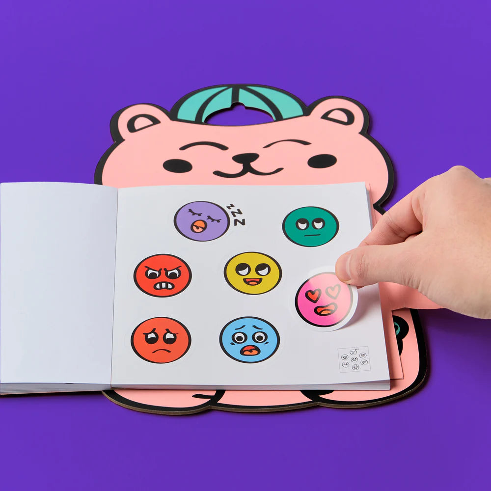 Livro de autocolantes Montessori - Emotions