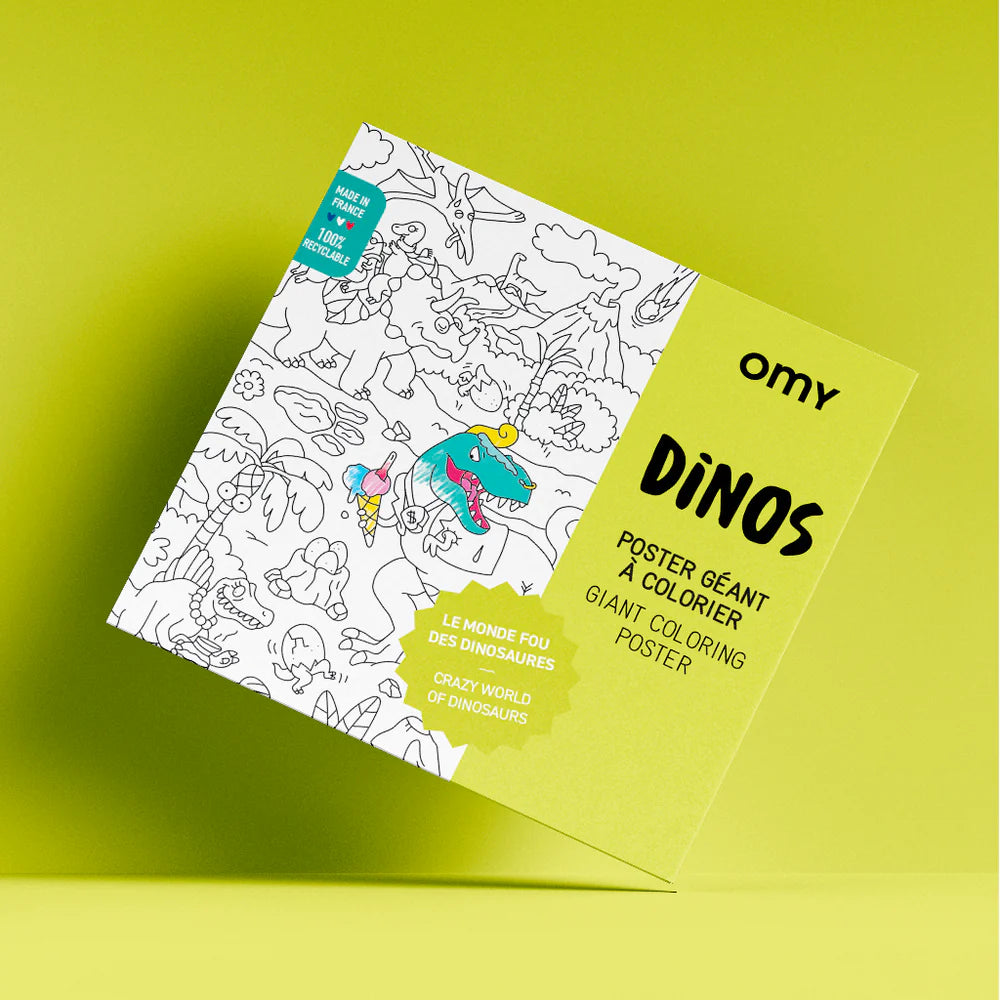 Poster para colorir - Dinos