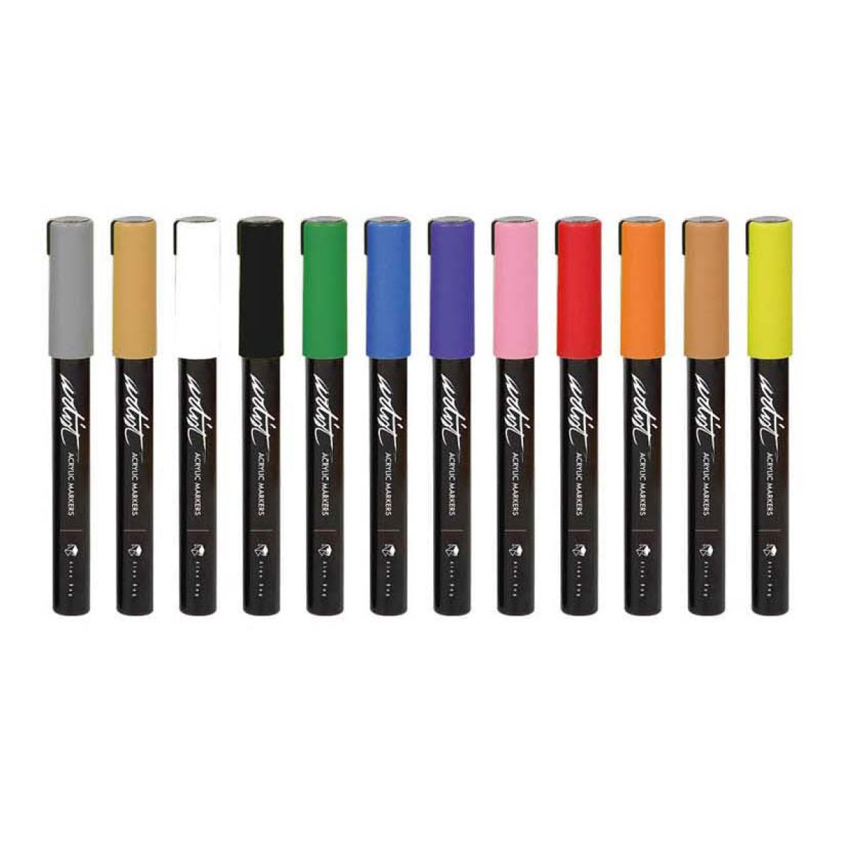 Canetas de feltro acrílicas - 12