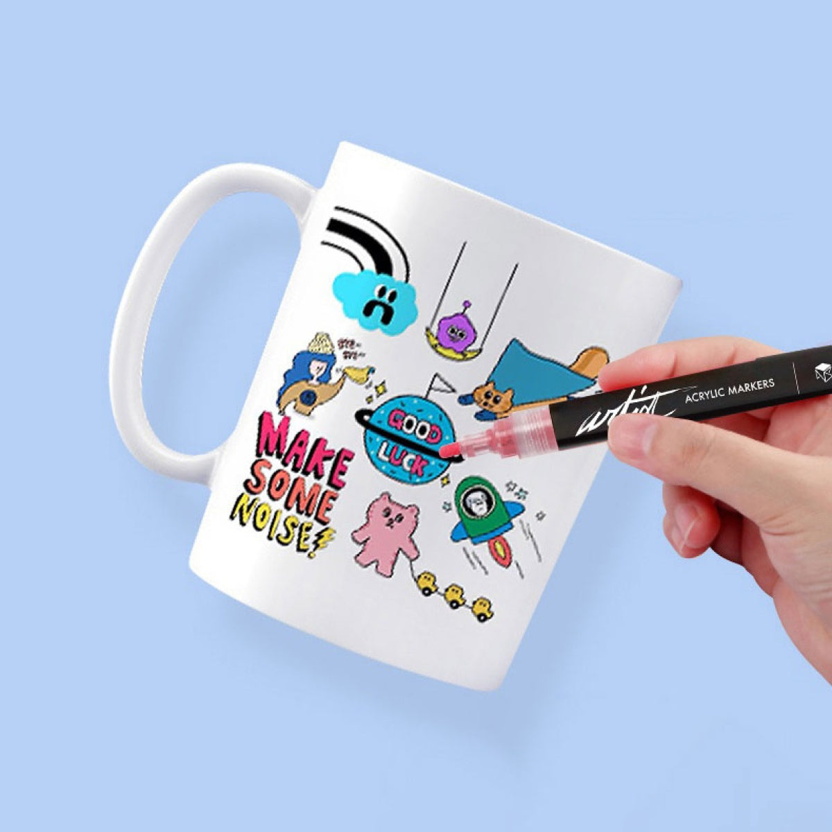 Canetas de feltro acrílicas - 12