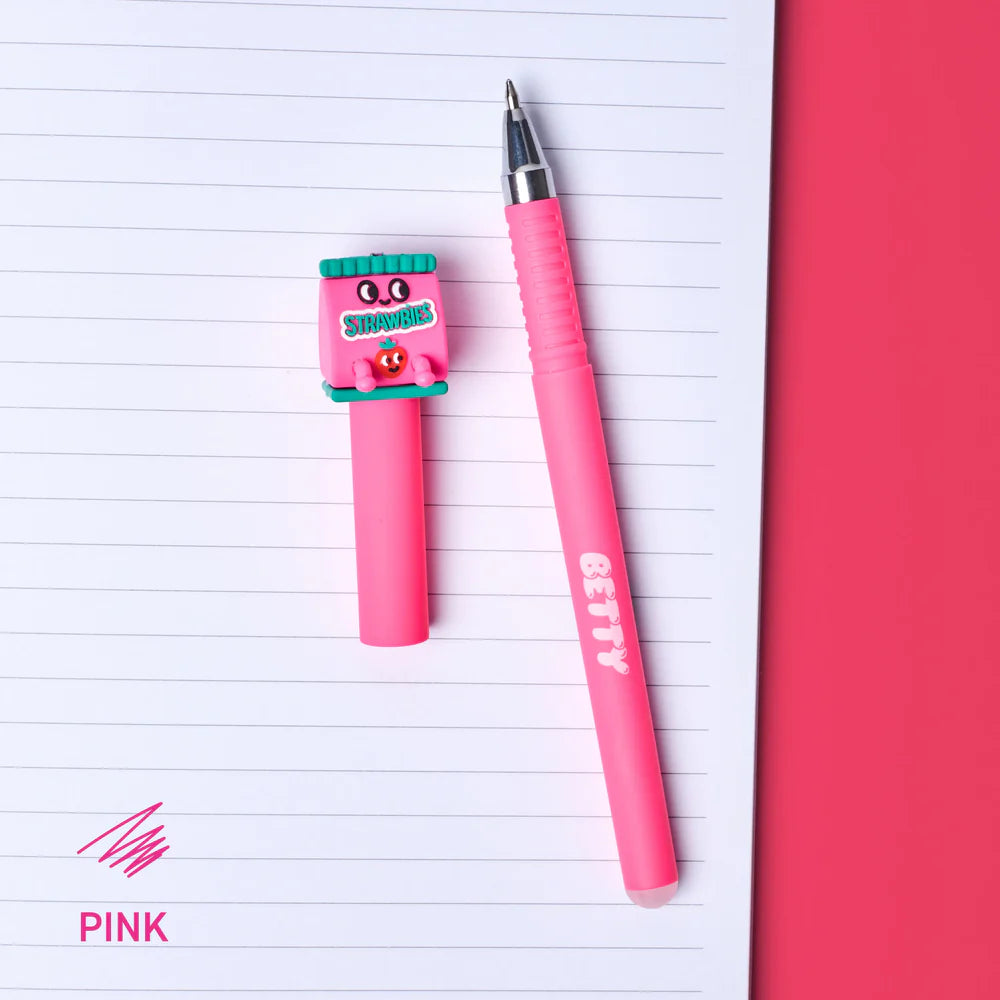 Caneta apagável Pen Buddies - Betty (tinta rosa)