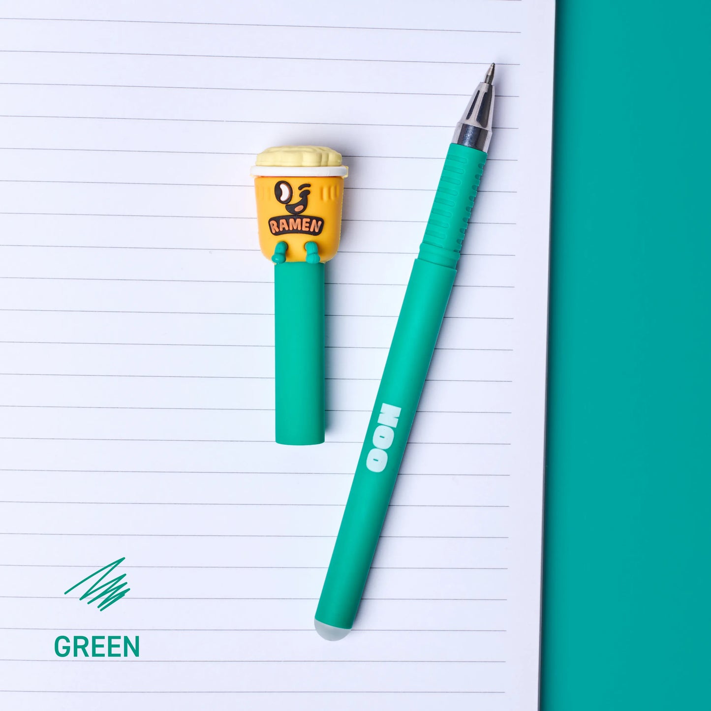 Caneta apagável Pen Buddies - Noo (tinta verde)