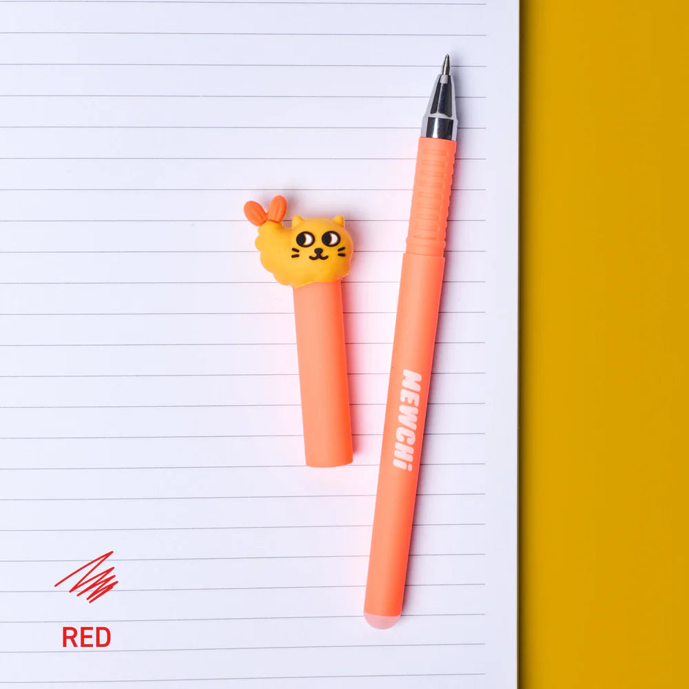 Caneta apagável Pen Buddies - Mewchi (tinta vermelha)