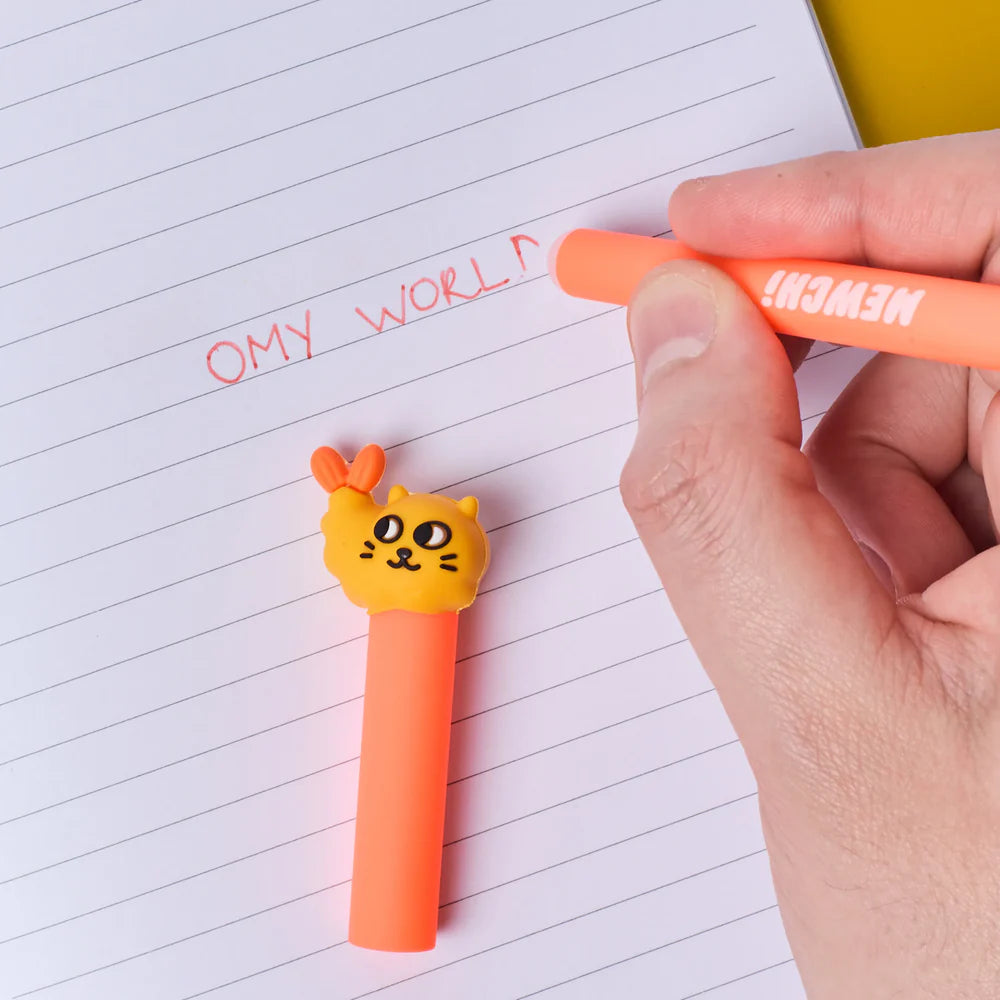 Caneta apagável Pen Buddies - Mewchi (tinta vermelha)