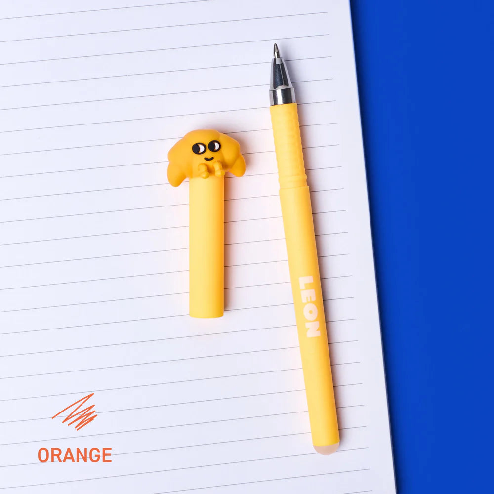Caneta apagável Pen Buddies - Leon (tinta laranja)