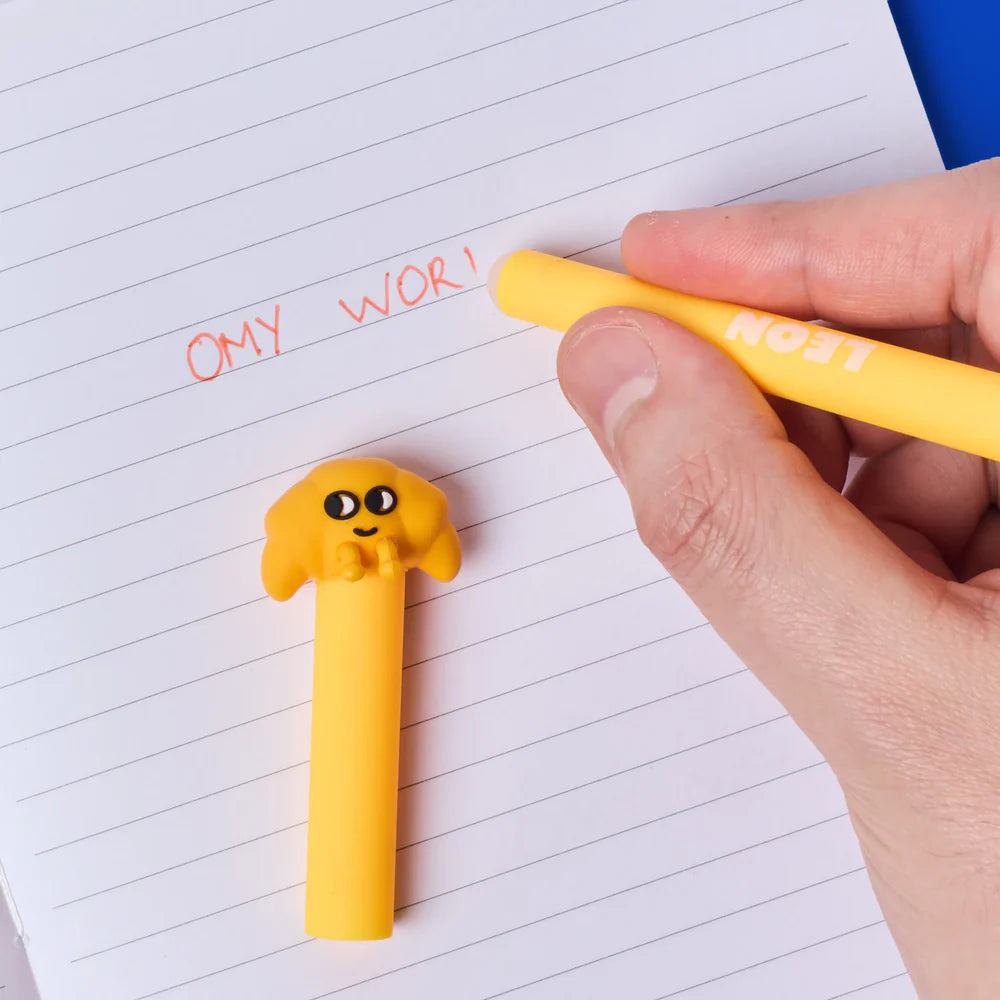 Caneta apagável Pen Buddies - Leon (tinta laranja)