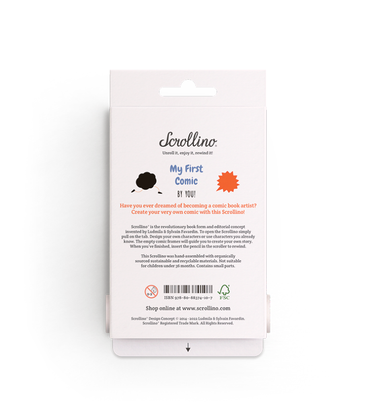 Rolo para colorir Scrollino - My first Comic