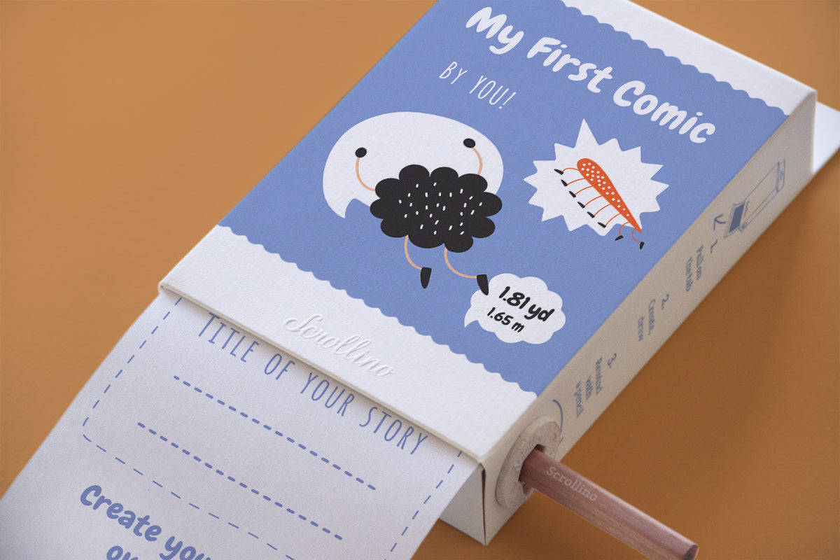 Rolo para colorir Scrollino - My first Comic