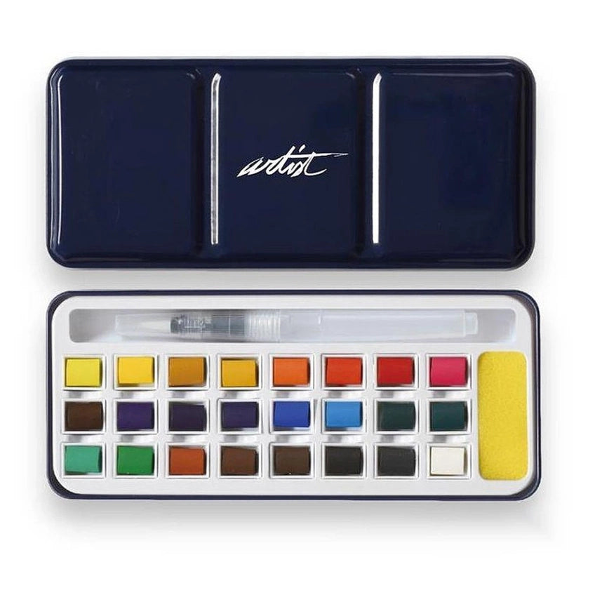 Conjunto de aguarelas - 26 peças