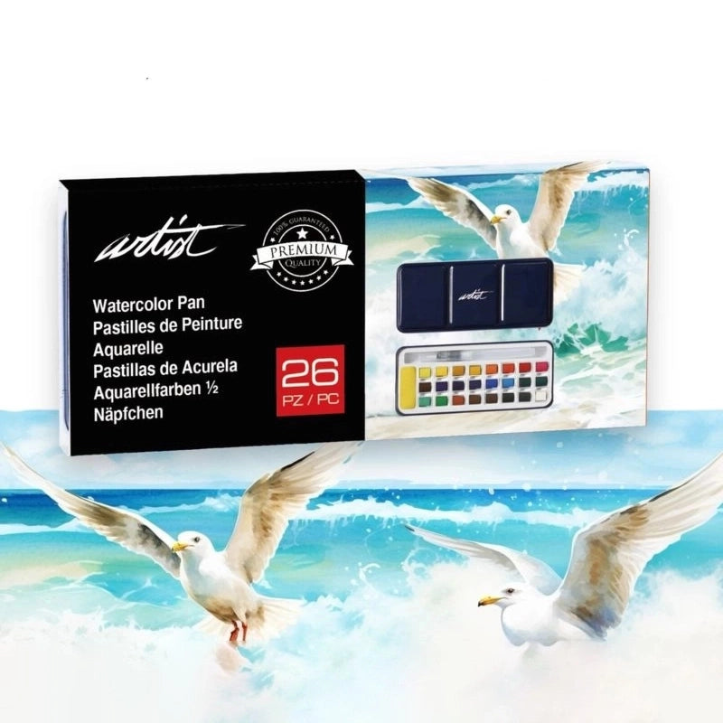 Conjunto de aguarelas - 26 peças