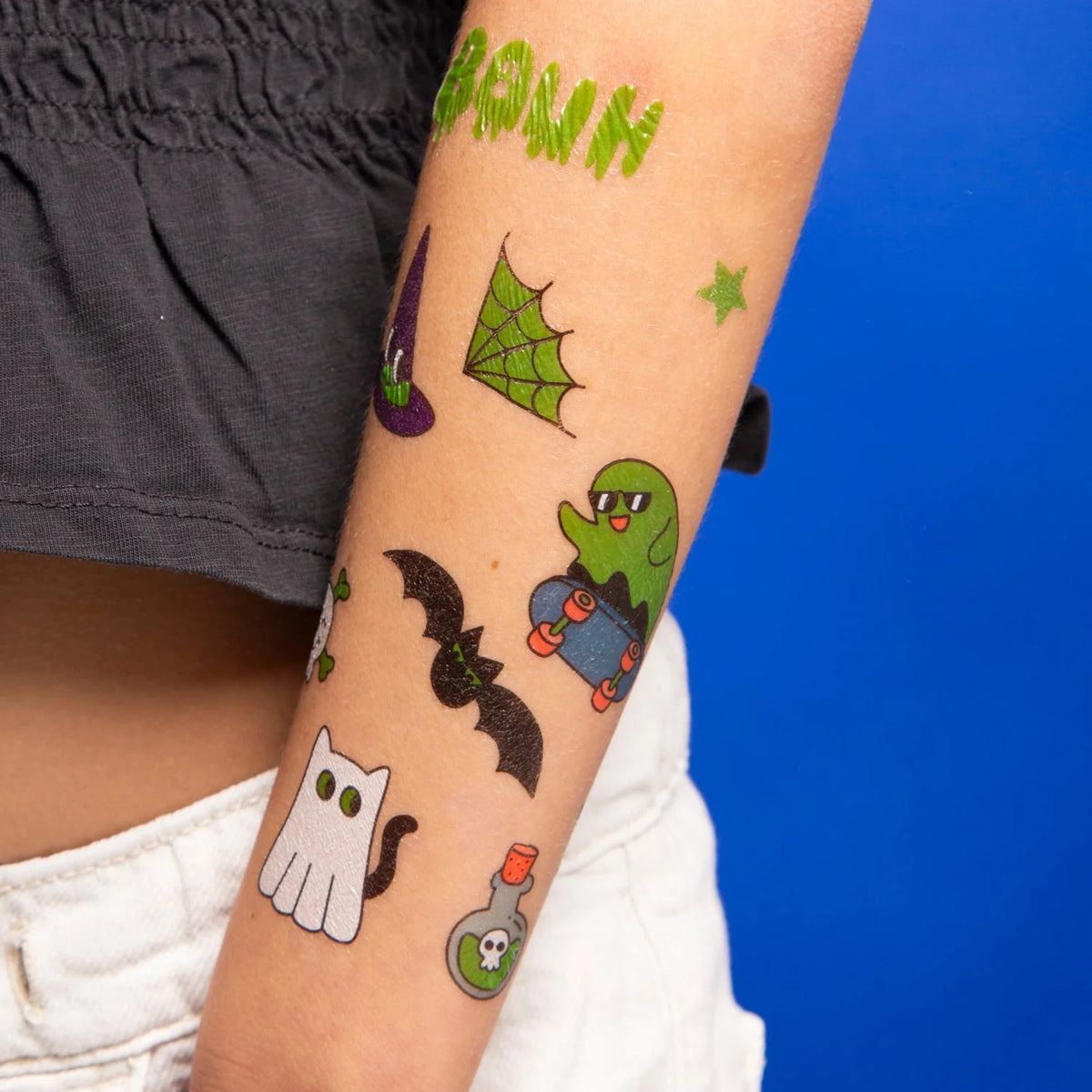 Tatuagens Temporárias que brilham no escuro - Boo
