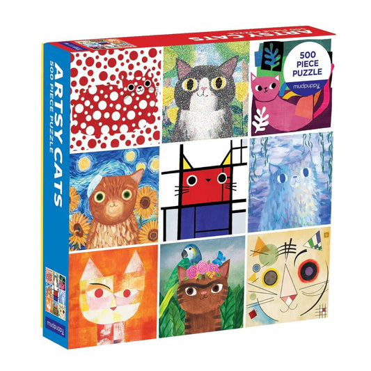 Puzzle 500 peças - Artsy Cats