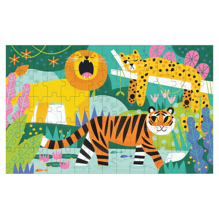 Puzzle Lenticular 75 peças - Gatos Pequenos e Grandes