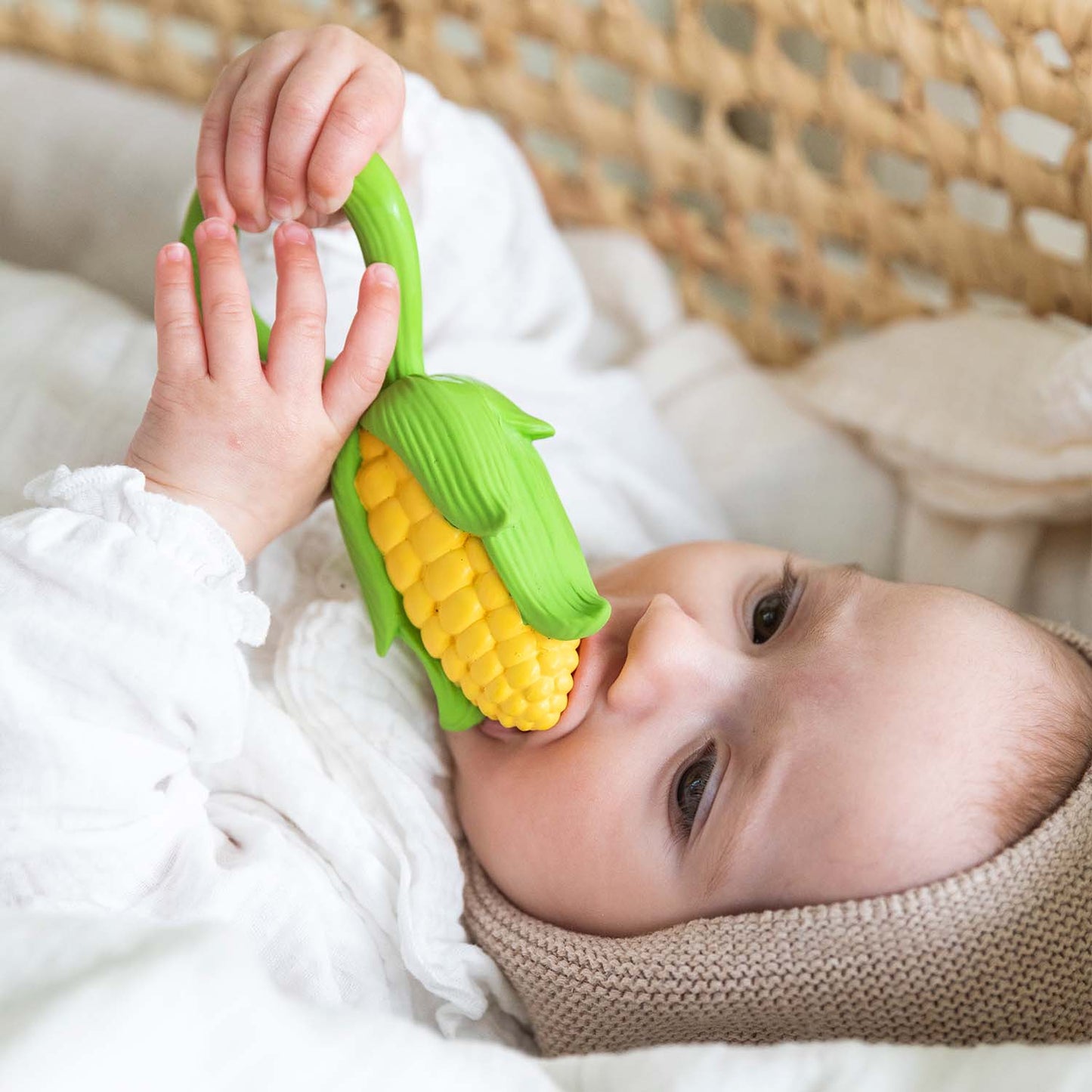 Teether and Rattle - Corn