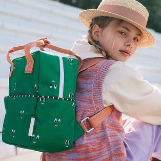 Mochila pequena verde - Eyes