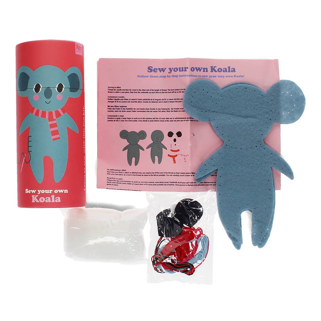 Kit de costura em feltro - Coala