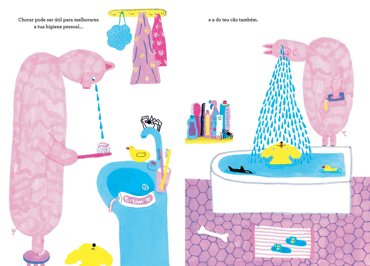 Se choras como uma fonte