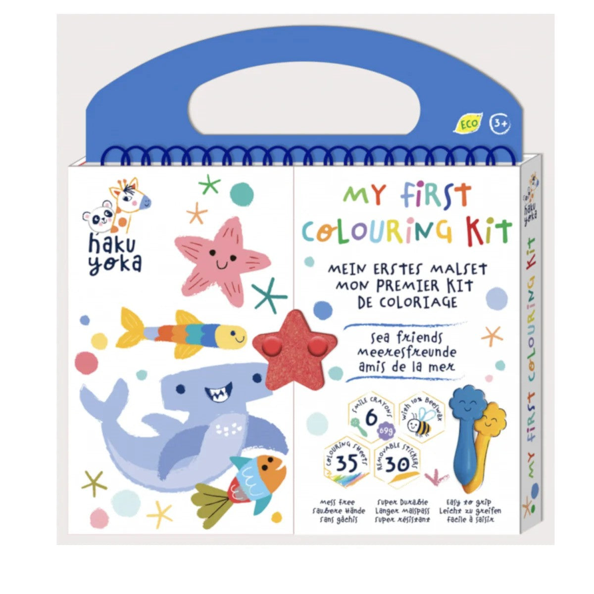 O meu primeiro kit de colorir - Animais marinhos