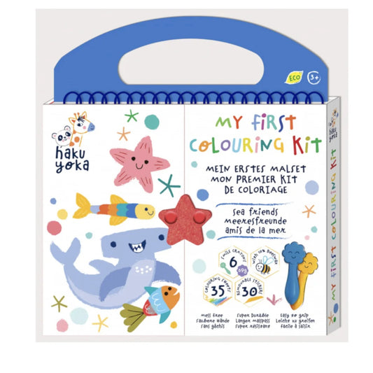 O meu primeiro kit de colorir - Animais marinhos