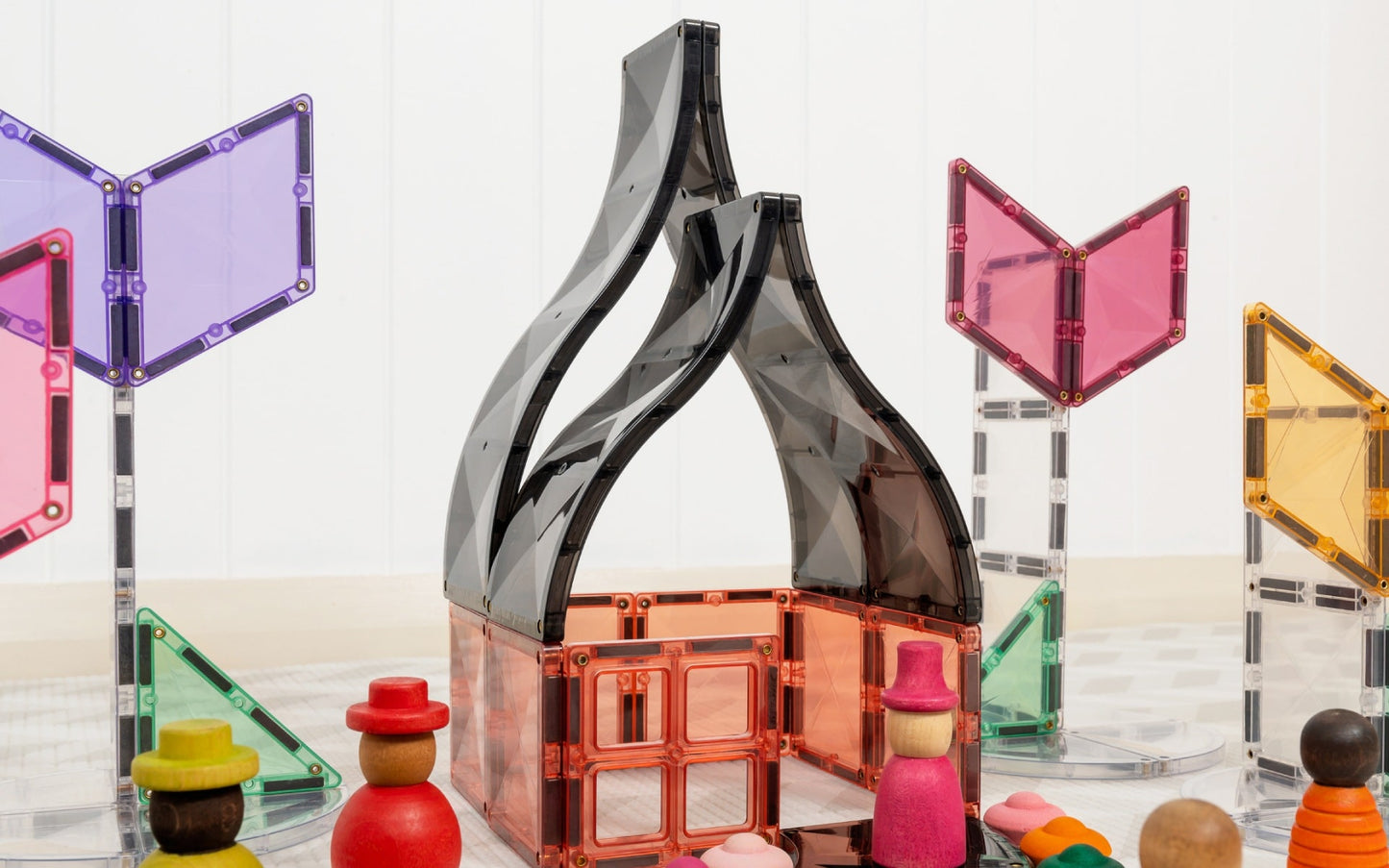 Blocos de Construção magnéticos - Ramps & Intersections Pack 16 peças