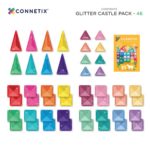 Blocos de Construção magnéticos - Glitter Castle Pack 48 pc