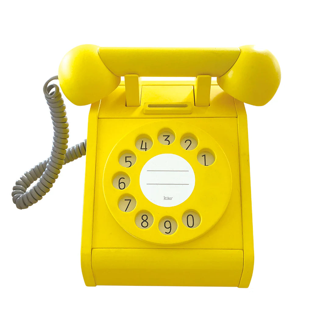 Telefone de madeira