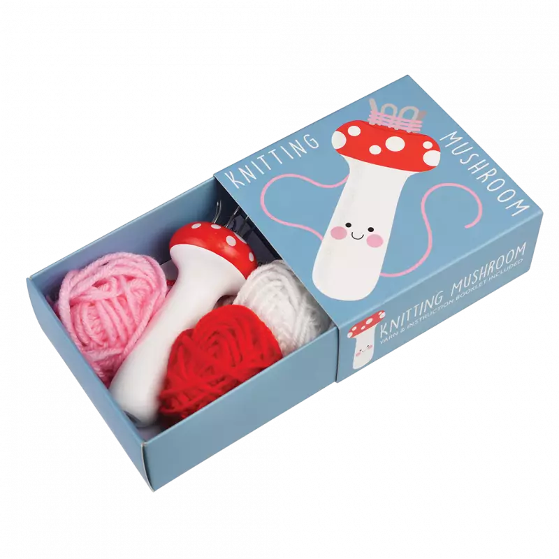 Kit de tricô francês - Cogumelo