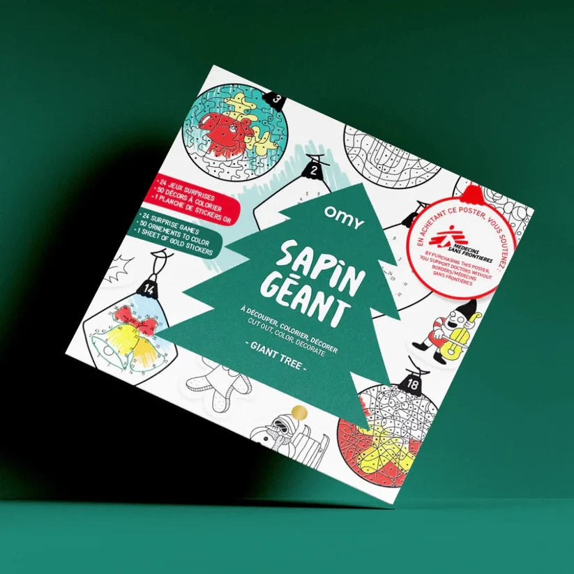 Poster para colorir - Sapin Geant