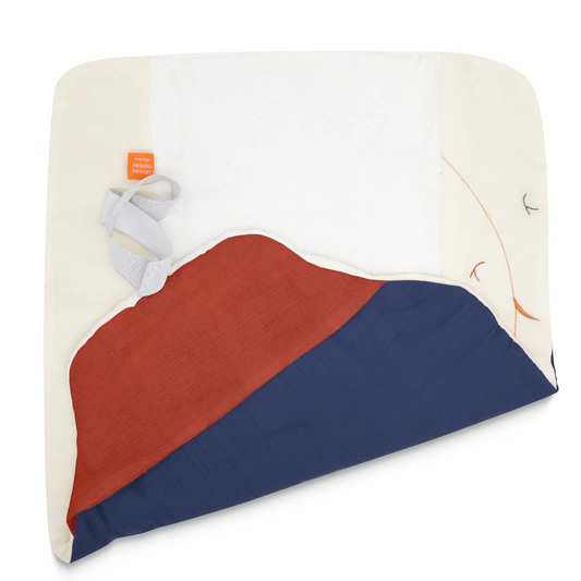 Changing mat Blue/Terracotta (Copy)